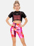 Blusa Deportiva Mujer Semi Transparente Manga Corta - Ropa Fitness Babalú® 105883